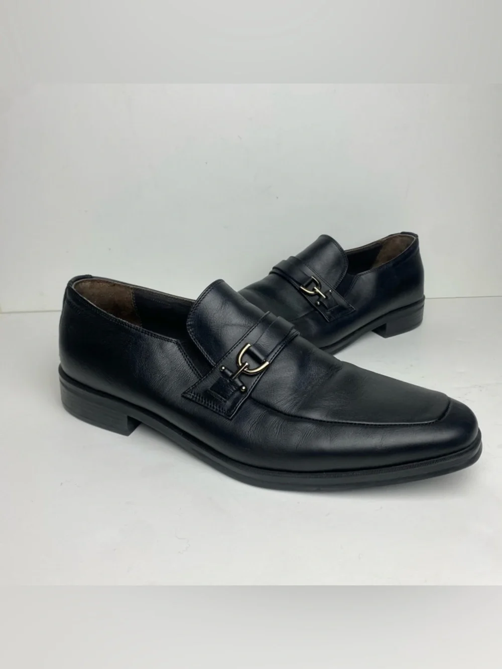 BRUNO MAGLI Pedro Black Leather Loafers Men's Size 11.5M US - Picture 5 of 10